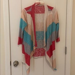 Striped lightweight cardigan!